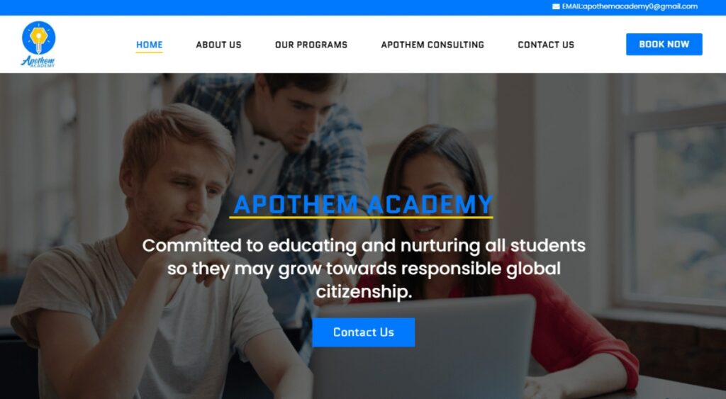 Apothem Academy Website Redesign: Enhancing UX & SEO for Online Learning Success